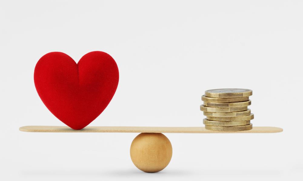 Heart vs coins
