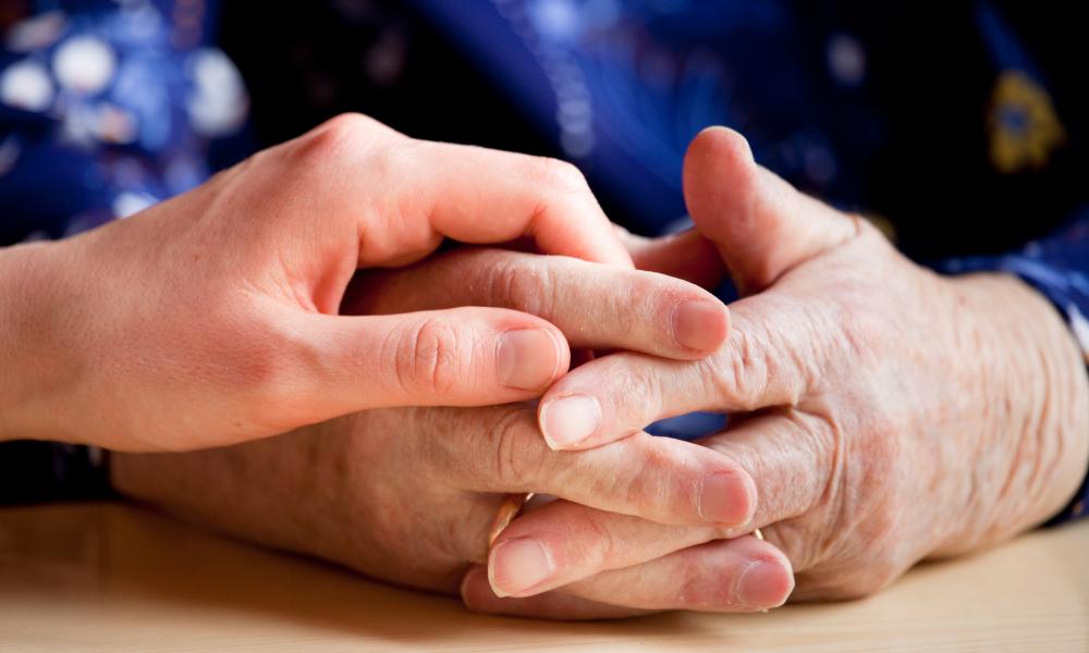 Older persons hands